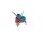Doppelfahrwagen, Eimer 2x25 Liter rot & blau, Mopp-Presse