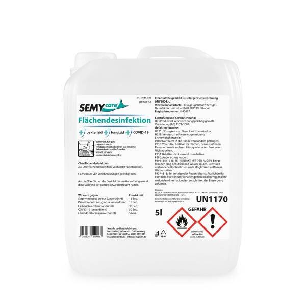 Flächendesinfektion 80 Vol% Ethanol, 5 Liter