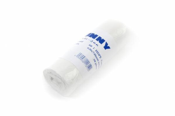 Müllbeutel PE, transparent, 60 Liter, "extra", 2.000 Stück (40 Rollen à 50)