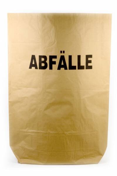 Papiermüllsäcke 120 l bedruckt "Abfälle", 25 Stück
