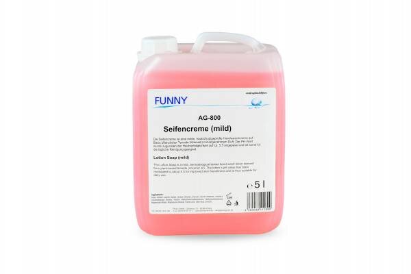 Seifencreme, rosa, 5 Liter, ph-hautneutral, mikroplastikfrei