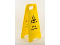 Warnschild "Achtung Rutschgefahr", gelb