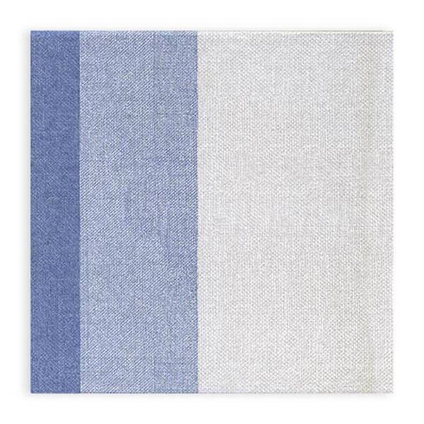 Airlaid Motivserviette gestreift beige/blau, 44x44cm, 800 Stück (16 x 50)