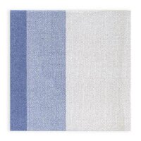 Airlaid Motivserviette gestreift beige/blau, 44x44cm, 800...