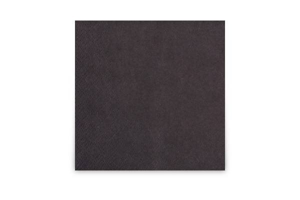 Farbige Tafelserviette, 24x24cm, schwarz, 2-lagig, 3.600 Stück (12 x 300)