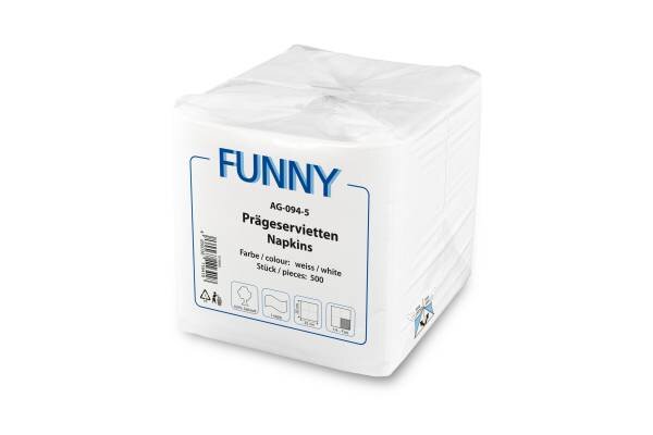 Prägeserviette, hochweiß, 1lagig, 5.000 Stück (10 x 500)