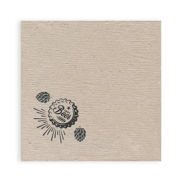 Motivserviette, Zellstoff, Beer, 40x40cm, 800 Stück (16 x 50)