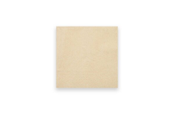 Servietten 24 x 24 cm, 2-lagig, braun, 5.400 Stück (18 x 300)