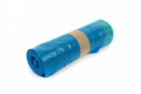 Zugbandsäcke, blau, 120 Liter - Typ 60 extra, 250...