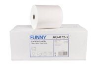 Handtuchrolle 2-lagig, 100% Zellstoff, 6 Rollen