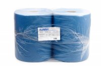 Industriepapierrolle, 2-lagig, Zellstoff, blau,...