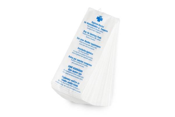 Papier Hygienebeutel, 7-sprachig bedruckt, Karton à 1.000 Stück