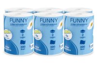 Jumbo-Küchenrollen 2-lagig, 300 Blatt, 6 Rollen