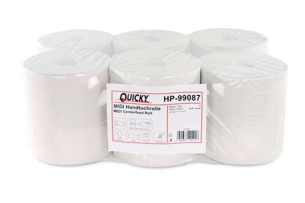 Handtuchrolle 1-lagig, 100% Recycling, 6 Rollen