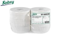Jumbo-Toilettenpapier 2-lg rec. natur, 6 Rollen