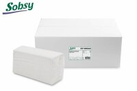 Papierhandtuch 22,5x30,5 cm, 2-lg., weiß, Karton...