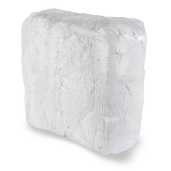 Trikot Putzlappen, weiß, 10 kg Ballen