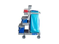 safetyTROLLEY BASIC S2 – Reinigungswagen kompakt,...
