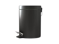 pedalBIN S metal black – Abfallbehälter schwarz