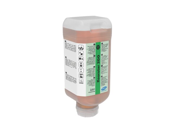 floorstar 2GO – Bodenreiniger Hochkonzentrat, Karton à 2 x 2,6 Liter