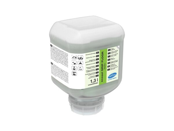 ecosol GRIP FLOOR 4MIX – Enzymatischer Küchenbodenreiniger, Karton à 2 x 1,3 Liter