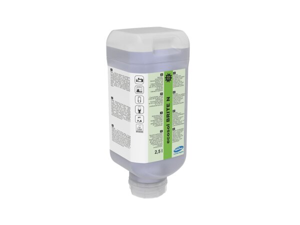 ecosol BRITE N – Glanztrockner neutral, fest, Karton à 2 x 2,5 Liter