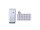 Set Toilettenpapier & Spender analog white