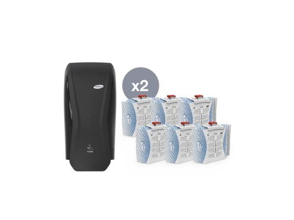 Set Schaumseife & Spender analog black