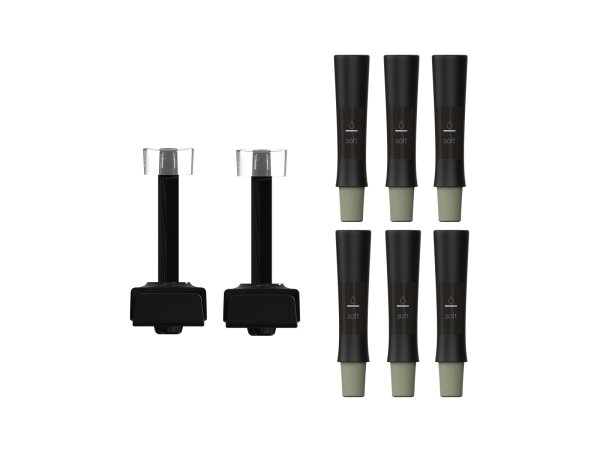 Set Körperlotion & Spender black