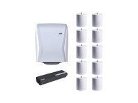 Set Handtuchpapier & Spender hybrid white