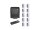 Set Handtuchpapier & Spender hybrid black