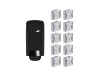 Set Abrasivseife & Spender analog black