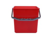 BUCKET – Reinigungseimer 6 l, rot