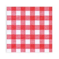 Airlaid Motivserviette kariert 40x40cm, 800 Stück...